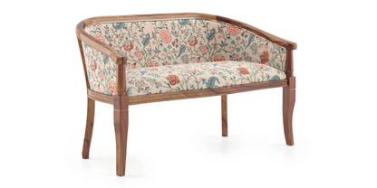 Flora Solid Sheesham Wood Sofa Set (Honey Finish)