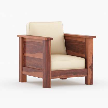 Atlos Solid Sheesham Wooden Sofa Set