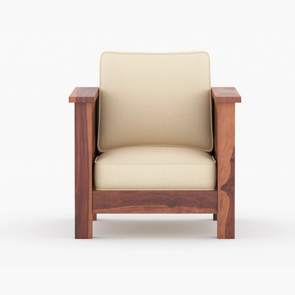 Atlos Solid Sheesham Wooden Sofa Set