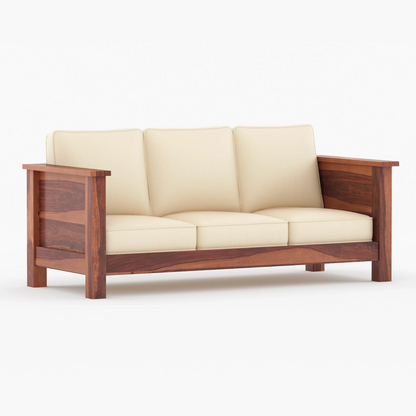 Atlos Solid Sheesham Wooden Sofa Set
