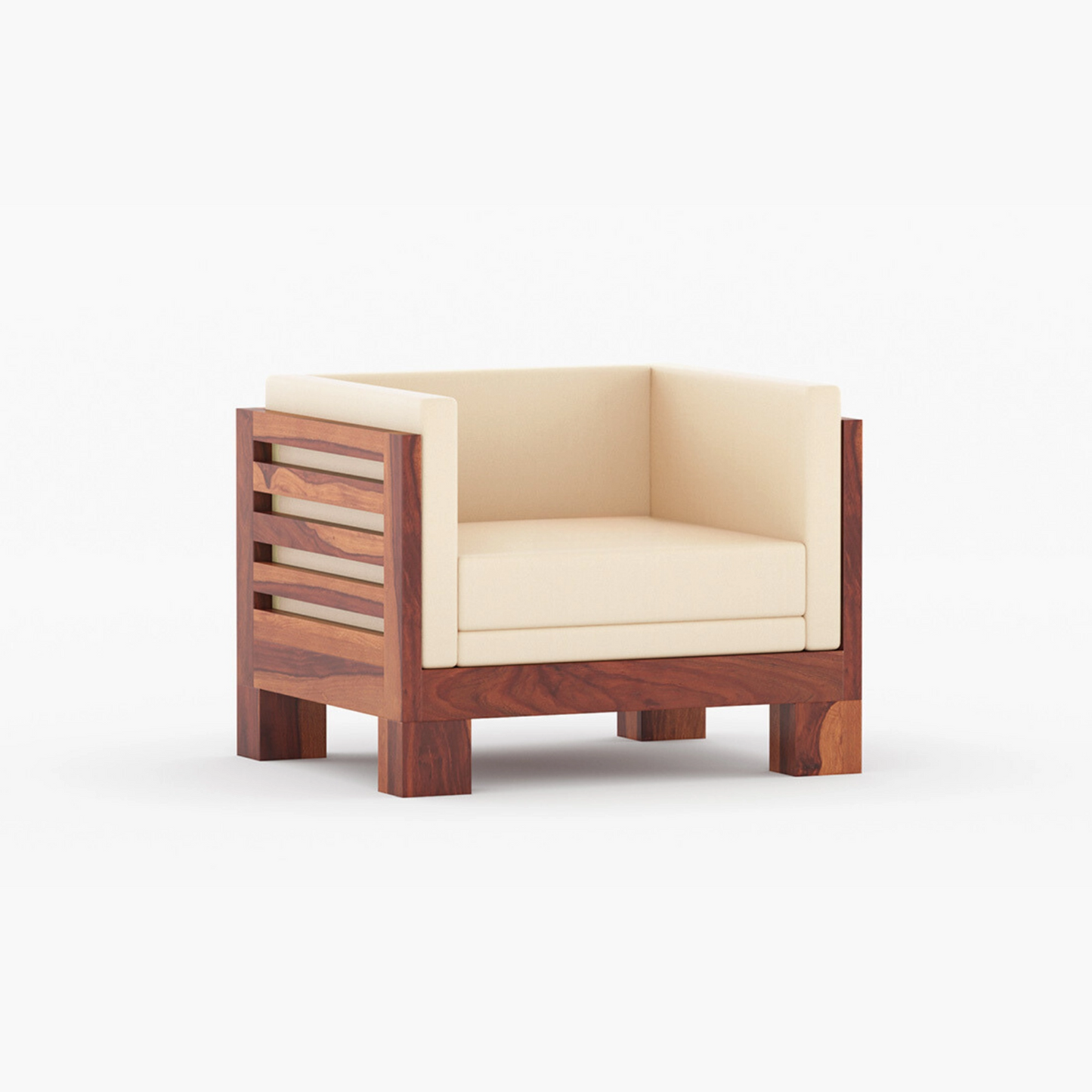 Vilor Solid Sheesham Wooden Sofa Set