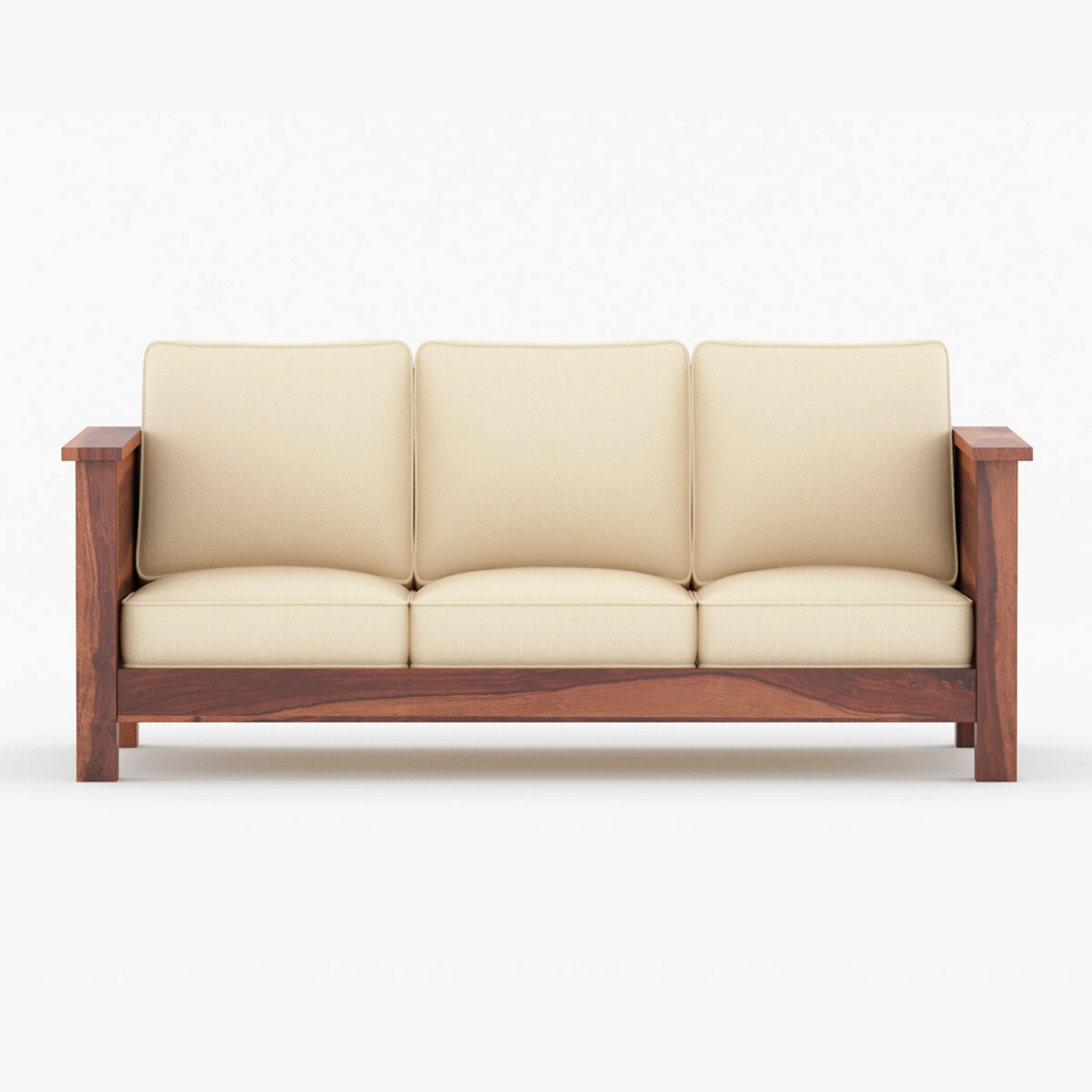 Atlos Solid Sheesham Wooden Sofa Set