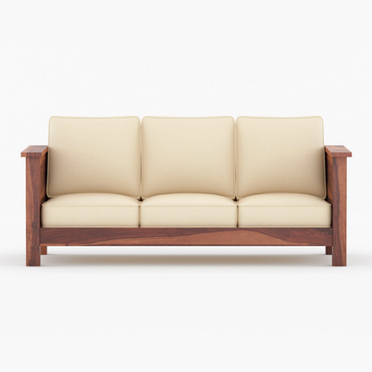 Atlos Solid Sheesham Wooden Sofa Set