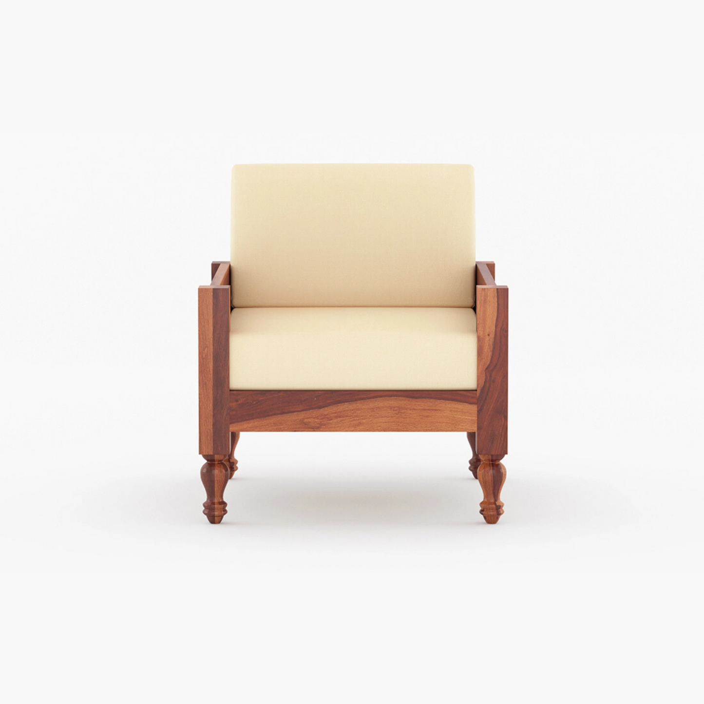 Brick Solid Sheesham Wooden Sofa Set