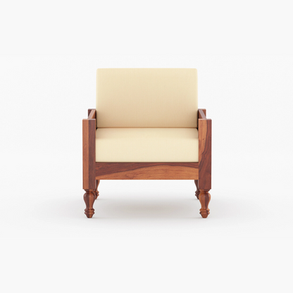 Brick Solid Sheesham Wooden Sofa Set