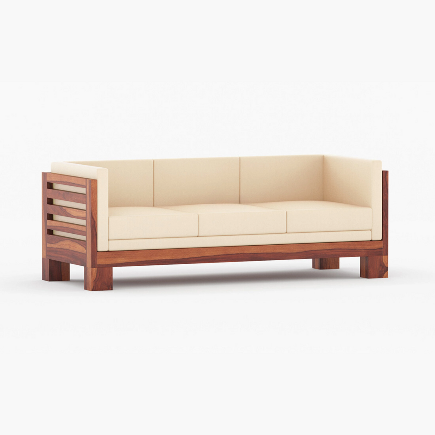 Vilor Solid Sheesham Wooden Sofa Set