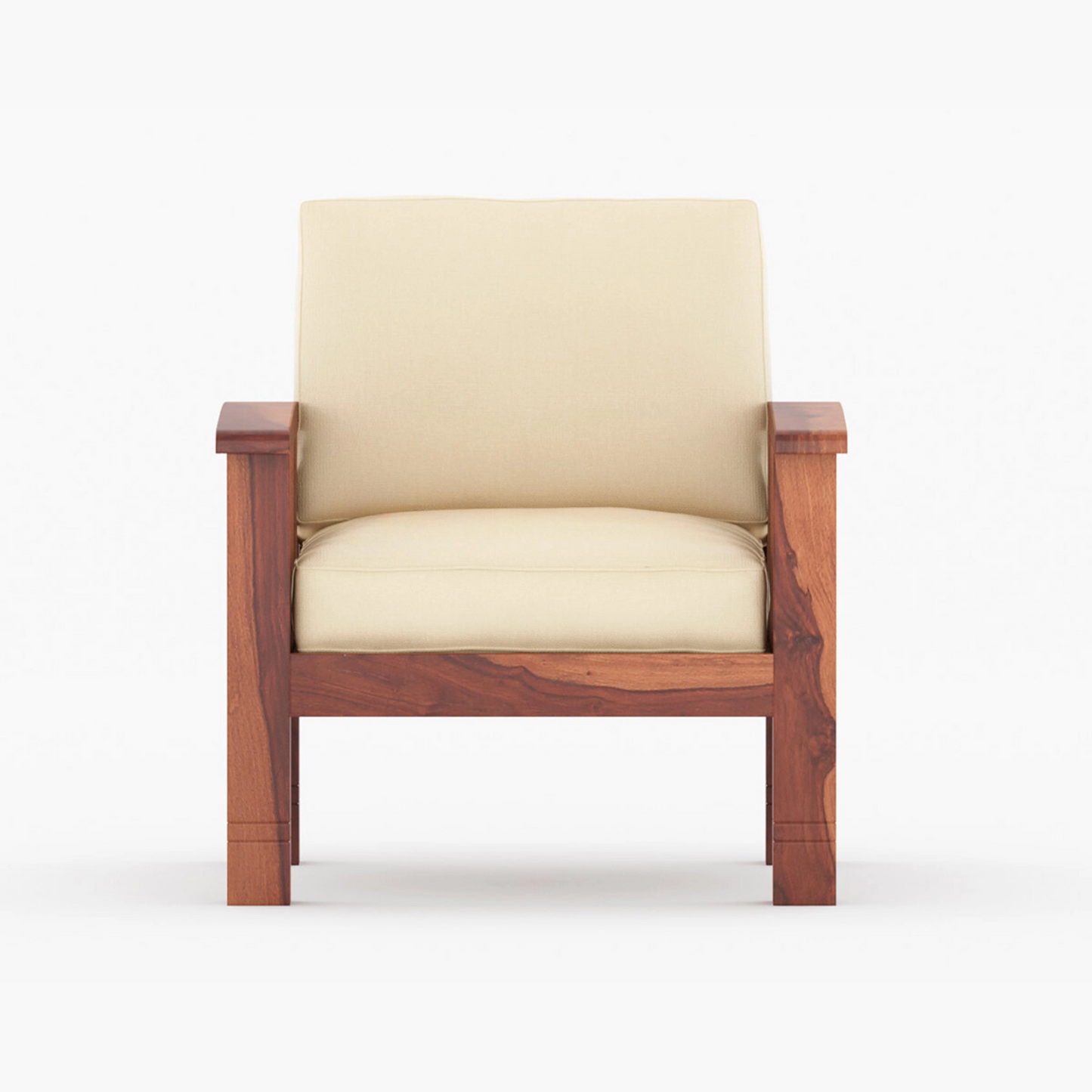 Brio Solid Sheesham Wooden Sofa Set