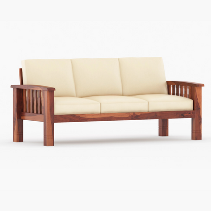 Brio Solid Sheesham Wooden Sofa Set