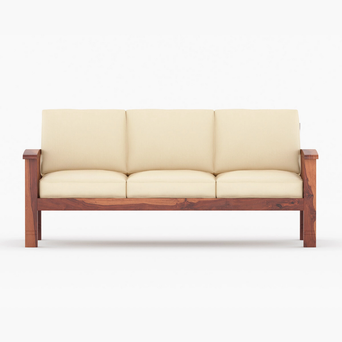 Brio Solid Sheesham Wooden Sofa Set