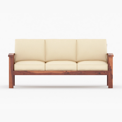 Brio Solid Sheesham Wooden Sofa Set