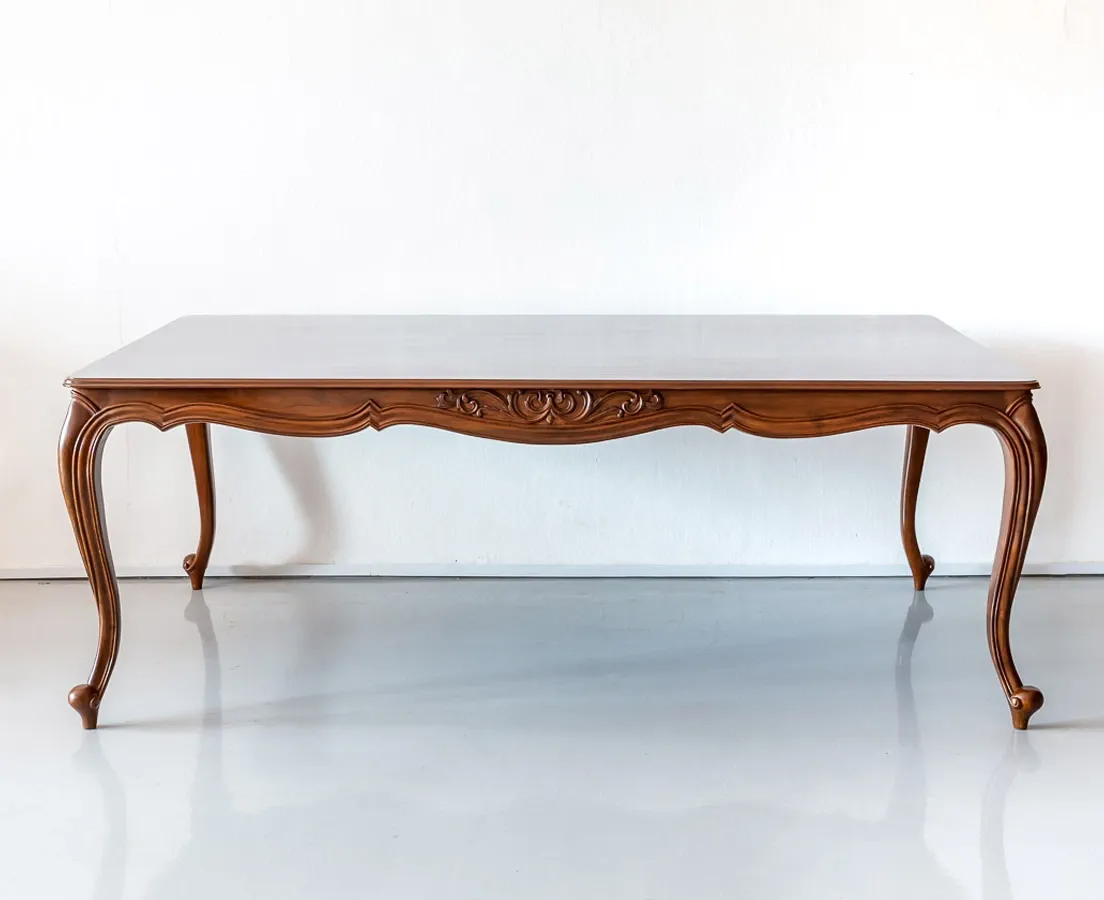 Heritage French Solid Teak Wood Dining Table Set