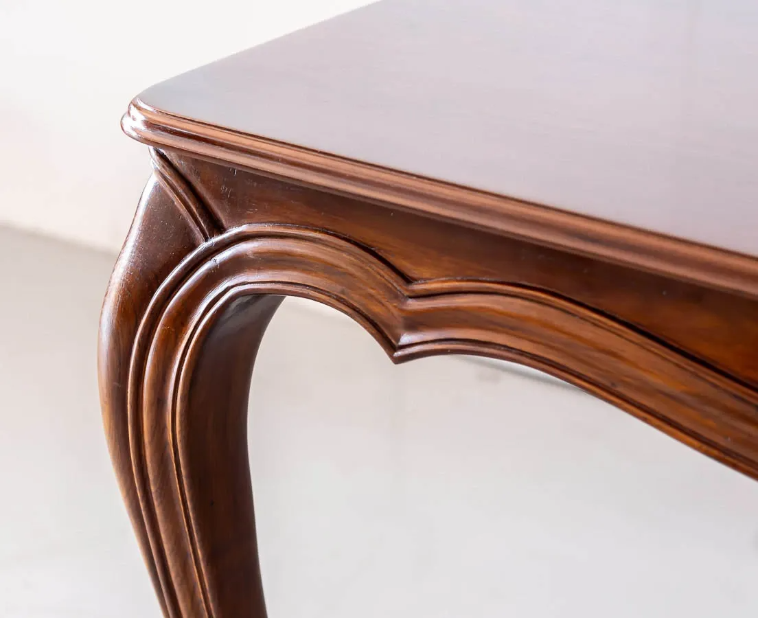 Heritage French Solid Teak Wood Dining Table Set