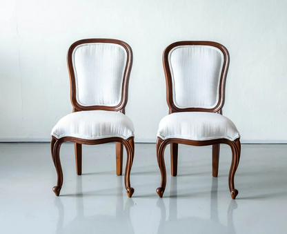 Heritage French Solid Teak Wood Dining Table Set