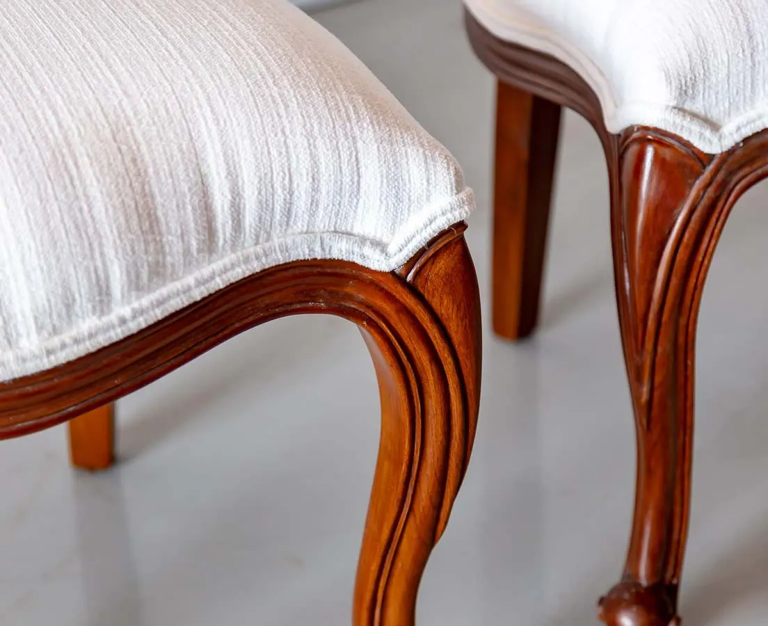 Heritage French Solid Teak Wood Dining Table Set